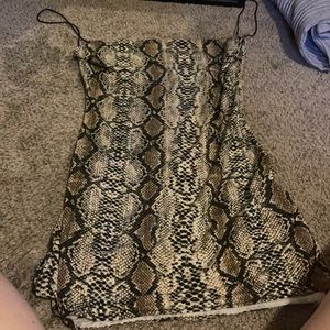 Tight small snake skin dress